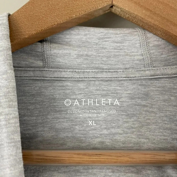 Athleta Uptempo Short Hoodie in Norwegian Grey Size XL - Picture 3 of 6